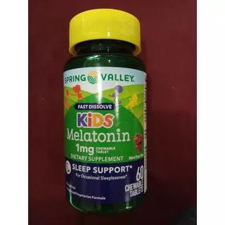 Spring Valley melatonin kids 1mg 60 chewable tablets