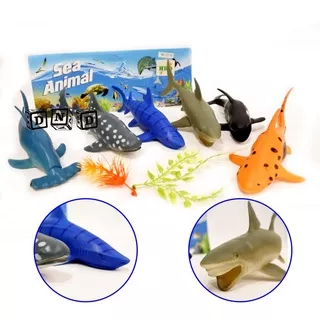 Mainan Anak - Figure Sea Animal Ikan Hiu Shark Fish Binatang Laut 121-8