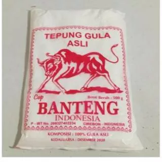 Tepung Gula Halus ASLI cap Banteng 500gr