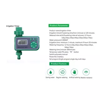 Kran Air Otomatis Automatic Digital Irrigation Water Timer/ Stop