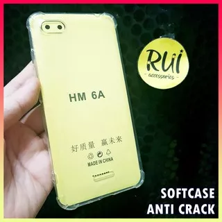 Anti Crack Redmi 6A Case Bening Xiaomi Anticrack Jelly Softcase Lentur