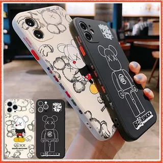 Ready Stock Case For OPPO Case A15 A54 A5S A3S A53 A32 A33 A31 A9 A5 2020 A52 A92 A72 A7 A12 Reno 5 4 Pro 6 2 2F 2Z A91 A92S A74 A72 A59 A57 A55 A54 A53 A52 F11 F9 Pro Phone Case Stylish Violent Bear XX Glasses Head Protection  Phone Case