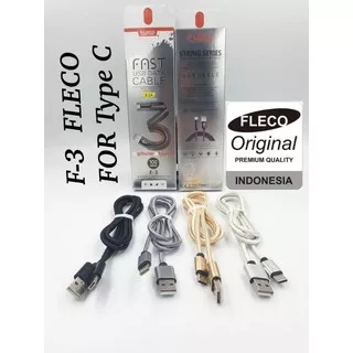 KABEL DATA FLECO F-3 FOR TYPE-C 3.1A FAST CHARGING KABEL DATA FLECO F3 TYPE-C KABEL CASAN F3 TYPE