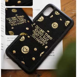 Embroidery Case Do One Thing Every Day iphone XS Sillicone Softcase TPU