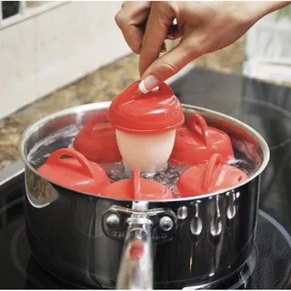 Cetakan Telor Rebus Silikon 6 Pcs Silicone Egg Boil Telor Cetak Telur Rebus Masak Telor Rebus Enak