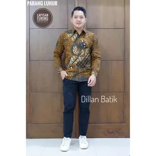 Parang Luhur Kemeja Batik Pria Lengan Panjang Dillan Lapis Furing Drajat Kawung Rogo Wirayudha BULUSETA BULU SETA MERAH DAUN PISANG SOGAN KARTIKO UNGU GUMELAR NAVY DEWANGGA BIRU ANGSA BIRU PEKSI GUMELAR MERAK PUTIH HARDINOTO CENDRAWASIH PRASTOWO