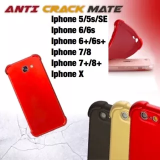 Soft Case 360 TPU slim matte anticrack iphone X 5 5s 7 8 plus red gold black rosegold