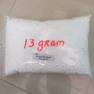 PILUS styrofoam butiran 13gr floam slime Sterofoam gabus undian stirofoam butir kerajinan (16 x 25 x 4 cm)