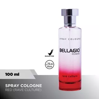 Bellagio Spray Cologne Rave Culture (Red, 100ml)