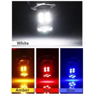 DAYTONA Bohlam Lampu LED T10 12SMD 3030 Putih Biru Merah Kuning Ungu