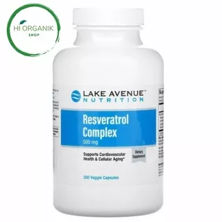 Lake Avenue Nutrition Resveratrol Complex 500 mg 250 Veggie Capsules