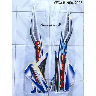 Lis Striping Vega R 2004 Vega r 2005 Biru Putih | stiker bodi vega r 05