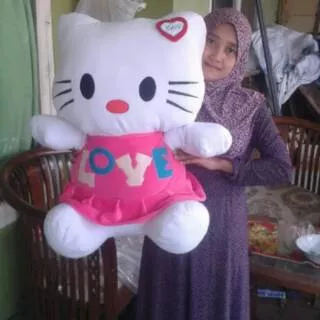 Boneka HELLO KITTY LOVE ABG JUMBO / helo kiti / HK LOVE / helo kity