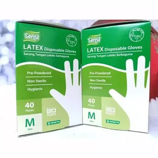 Sarung Tangan Medis Sensi Latex Glove / Handscoon Sarung Tangan Medis Steril Disposable
