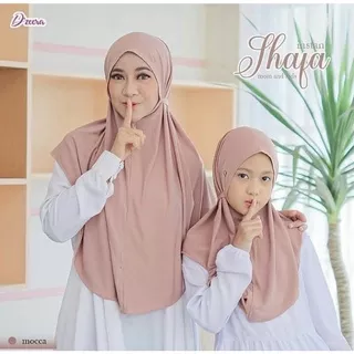 Jilbab Couple Ibu dan Anak Hijab Kerudung Instan Langsung Pakai Bergo Tali