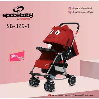 Kereta Bayi Baby Stroller Space Baby 329-1 Reversible Stir Kelambu Ayun