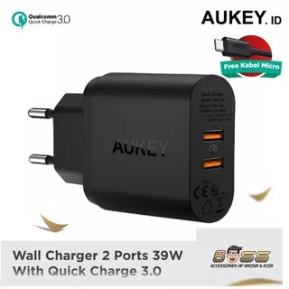 AUKEY CHARGER PA-T16 2 PORTS 36W QC 3.0