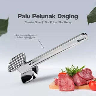 Palu Daging Pengempuk Pelunak Daging Stainless Tenderizer