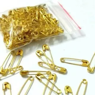 [50pcs] Peniti Kecil Warna Kuning Emas 50 pcs / Safety Pins / Accesories Wanita
