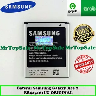 Baterai Samsung Ace 2 / i8160 / S3 Mini / i8190 / Z2 Tizen / J1 Mini / EB425161LU ORIGINAL