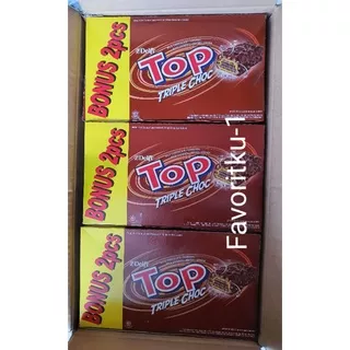 TOP Chocolate by Delfi.Wafer Cokelat Enak.1 Kotak Isi 24+Bonus 2 pcs.Harga: Rp 21.000/Kotak