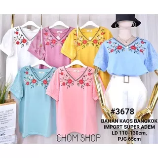 BLOUSE BORDIR BANGKOK IMPORT/ ATASAN KAOS BANGKOK IMPORT