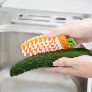 Flexible Hanging Carrot-Shaped Handheld Fruit Vegetable Cleaning Brush / Carrot Potato Cleaner Produce Brush / Home Kitchen Cleaning Tools