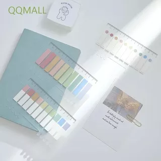 QQMALL Stationery Memo Pad 200 Sheets Flags Tabs Page Markers Paper Sticky Notes Planner Stickers Loose-leaf Bookmark Office Supplies Student Stickers Index