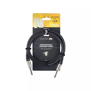 Stagg NSP1 5PP25 Cable Kabel Jack Instrumen Alat musik Gitar Bass Keyboard Speaker 1.5m