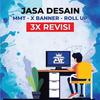 TERMURAH! Desain Banner / MMT / ROLL UP / X BANNER