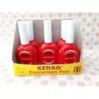 Tipex KENKO JOYKO KE01/Correction Pen KENKO KE-01/TipEx Cair/TipEx Kenko Merah/Tipex