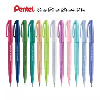 PENTEL Fude Touch Brush Sign Pens - 2020 New Colors / Coloring Brush Pen