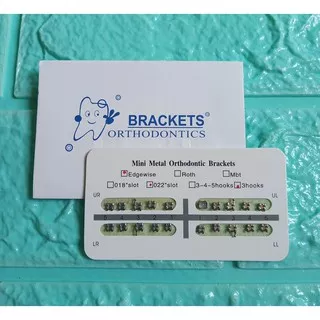 BRACKET ORTHODONTIC AMPLOP MIM HOOK 3 BRACKET AMPLOP HOOK