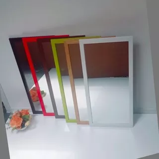 Cermin Dinding Minimalis Kaca Cermin Murah Cermin Polyframe 65 x 35