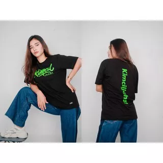 kimcil jahat black green typo logo