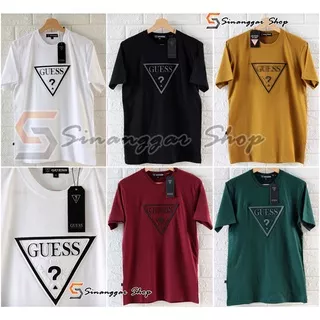 PROMO Kaos GUESS Original Import - Harga Distributor - GUESS Emboss Segitiga