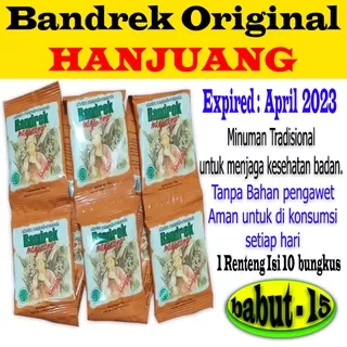 Bandrek Original HANJUANG Renteng Isi 10 Sachet Minuman Tradisional Instan Jahe Abah Bandung
