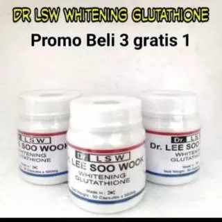 Dr lsw Asli Original Dr LSW WHITENING GLUTATHIONE Lee Soo Wook Obat Pemutih Kulit Badan Import