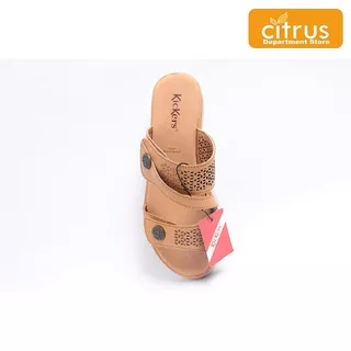 Sepatu Kickers 3758 Casual Wanita Warna Camel & Light Grey