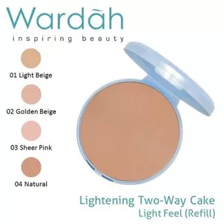 REFILL Wardah Lightening Two Way Cake Light Feel SPF 15