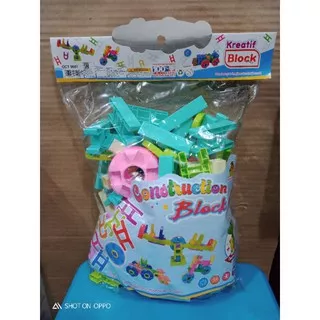 mainan edukasi construction block mainan anak block mainan anak Lego  kreatif block isi100pcs