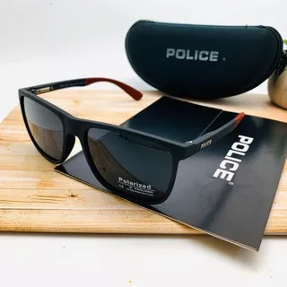 Kacamata/Sunglasses Fashion Pria Sporty Police 1043 Polarized Super Fullset Free Cleaner Kacamata