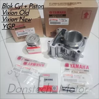 Yamaha Blok Cilinder + Piston Kit Vixion Lama Vixion New 3C1 1PA Dijamin Asli
