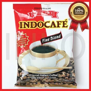 INDOCAFE FINE BLEND GOURMET INSTANT COFFEE REFILL PACK 100GR