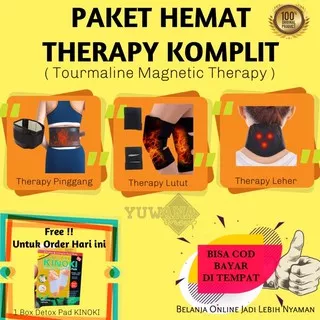 Sabuk Terapi Pinggang Sabuk Terapi Leher Sabuk Terapi Lutut Paket Komplit Sabuk Terapy Magnetic