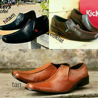 Sepatu Kickers GT Pantofel Kulit Sepatu Kerja Pria Pantopel Leather Premium