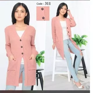 LONG BELLE CARDIGAN OVERSIZE LINE PREMIUM/LONG CARDIGAN WANITA/CARDIGAN RAJUT WANITA