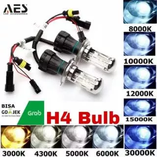 Bohlam H4 Hid Hi Loo Mobil MERK AES ORIGINAL I Bulb Bohlam HID H4