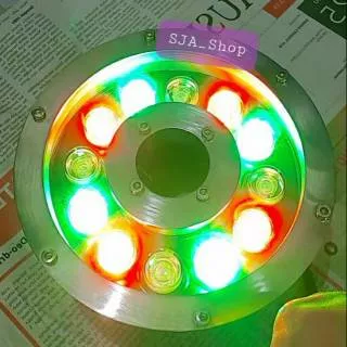 Lampu air mancur led rgb 12 watt