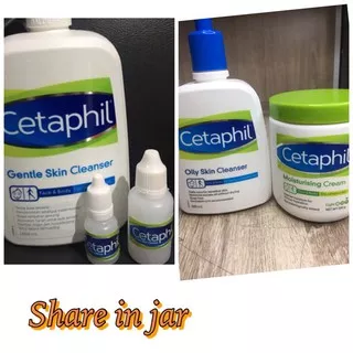 CETAPHIL gentle skin cleanser/cetaphil oily skin cleanser/cetaphil moisturizing cream share in  jar